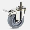 304 stainless steel Casters wheels 3inch 4inch Polyurethane PU wheel mute No rust For Humid environment Industrial casters