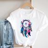 (Asian Size) Women Print Lovely Style Cute 90s Trend Lady Short Sleeve Tee Top Clothing Casual Fashion Tshirt Female Graphic T-shirt