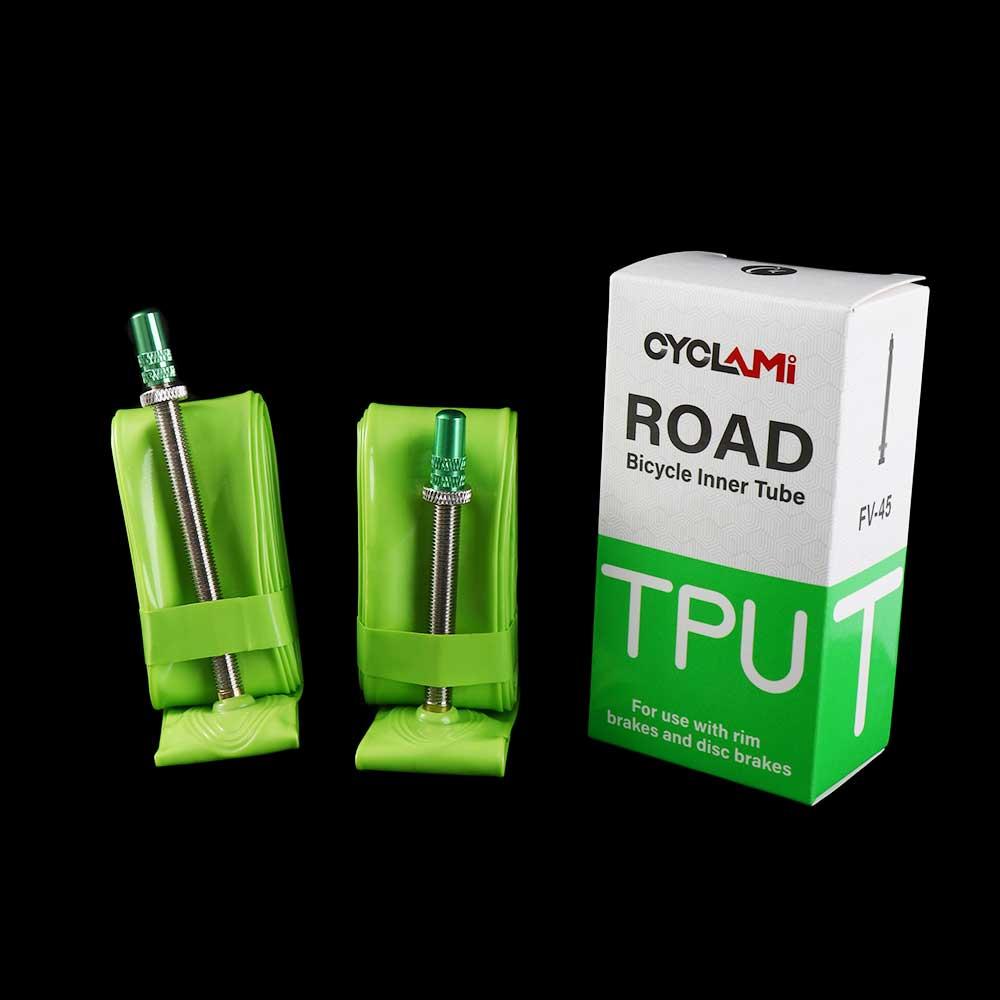 TPU Велосипедная камера Французский клапан Велосипедная TPU камера Прочная Шоссейный велосипед