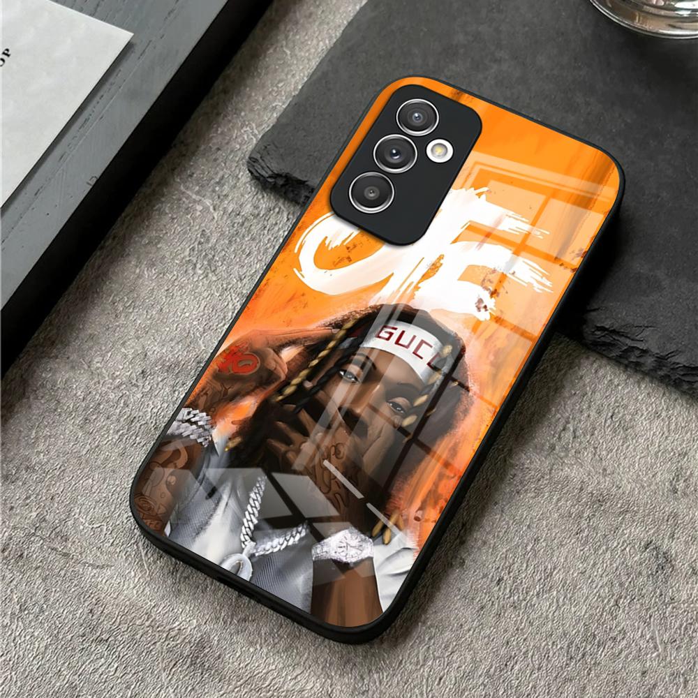 Чехол для телефона рэпера K-King V-Vons Для S25 Ultra Samsung S26 S23 S24 Plus S22 S20 S21 Fe A54 A34 A53 A16 Стеклянная крышка