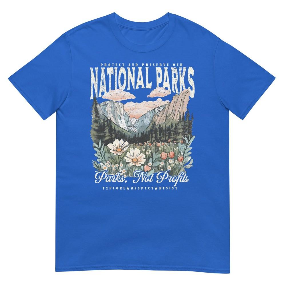 Floral Protect Our National Parks Retro Nature Conservation TShirt