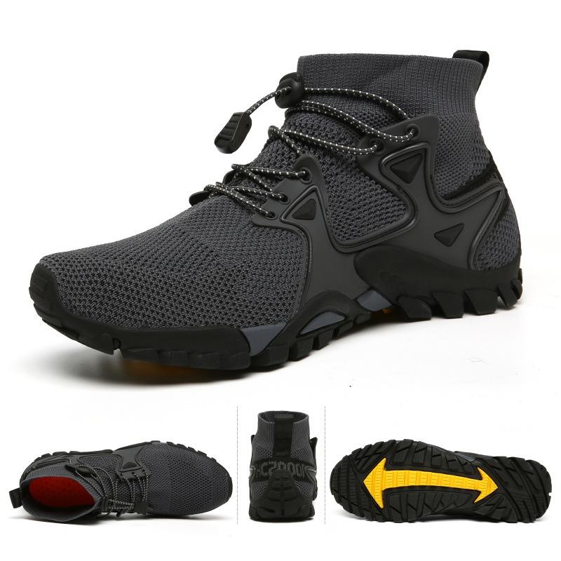 Fashion Mens Boots Sports Shoes New Mesh Breathable Mountaineering Outdoor Comfortable Leisure Travel Sports Shoes Hiking Boots