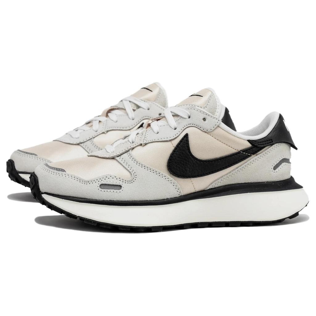 Nike Phoenix Waffle Summit Белые черные женские кроссовки кремового цвета Sanddrift Sail FD2196-100