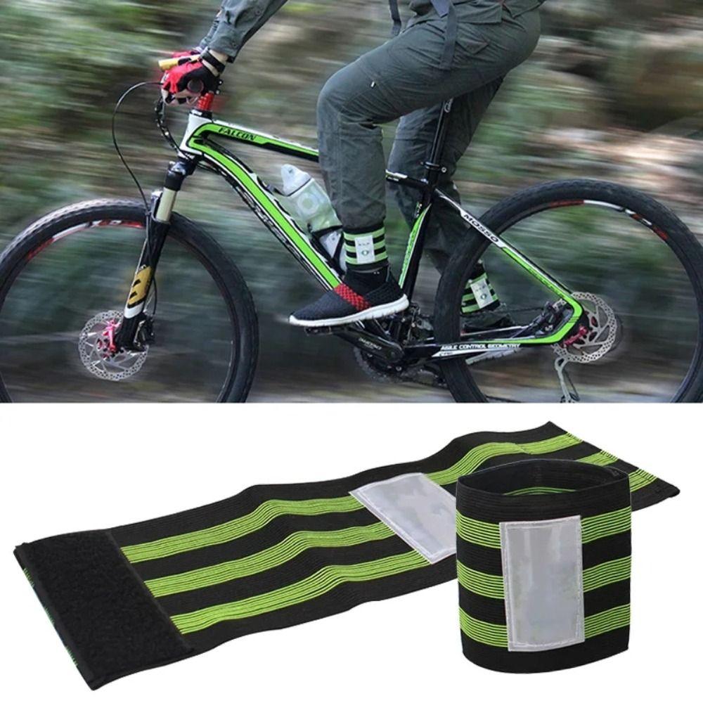 Reflective Bicycle Ankle Leg Strap Wrist Band Bike Pant Bands Cycling Pants Strap  Joggings Camping