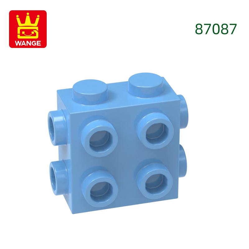 Non-Toxic 73Pcs/Lot 87087 4 Sides 4 Holes Building Blocks Moc Accessories Compatible With Bricks Diy Children Toy Gift