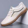 Мужская повседневная обувь из кожи ручной работы, дизайн кроссовок, дышащая кожаная обувь, мужская обувь для улицы, обувь для скейтборда