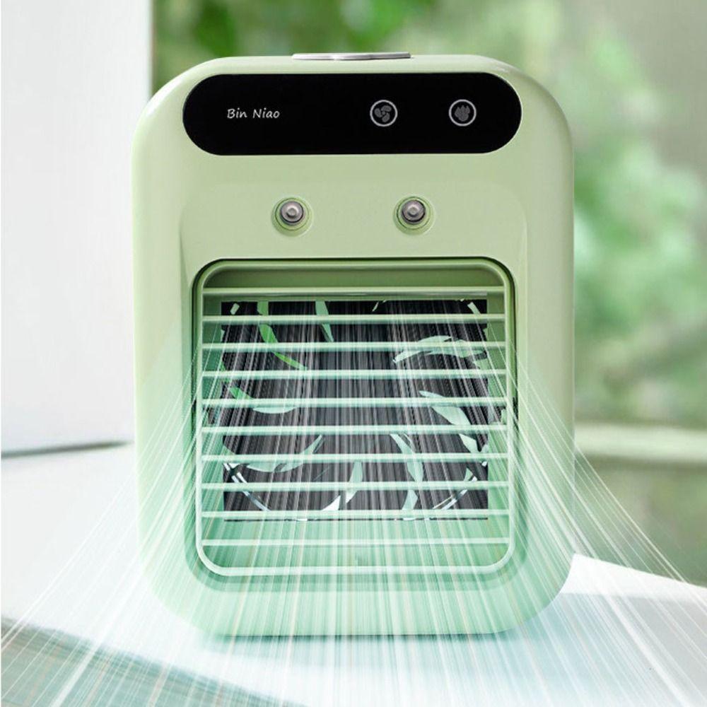 Dual Spray Portable Air Conditioner Ultrasonic Atomization USB Air Cooler Office Humidification