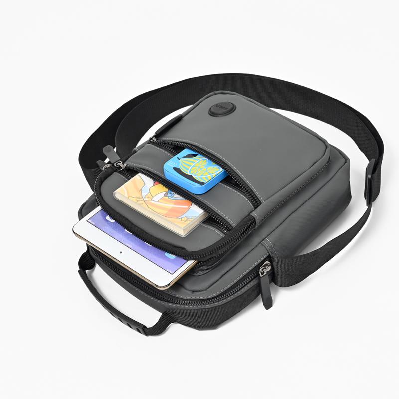 Мужская сумка через плечо Легкая Оксфордская Маленькая Квадратная Сумка Деловая Повседневная Многослойная Сумка на Плечо