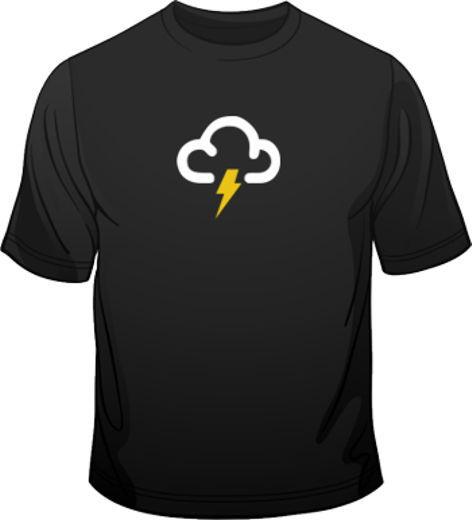 Lightning Thunder Men's Standard Fit Weather Symbol T-Shirt