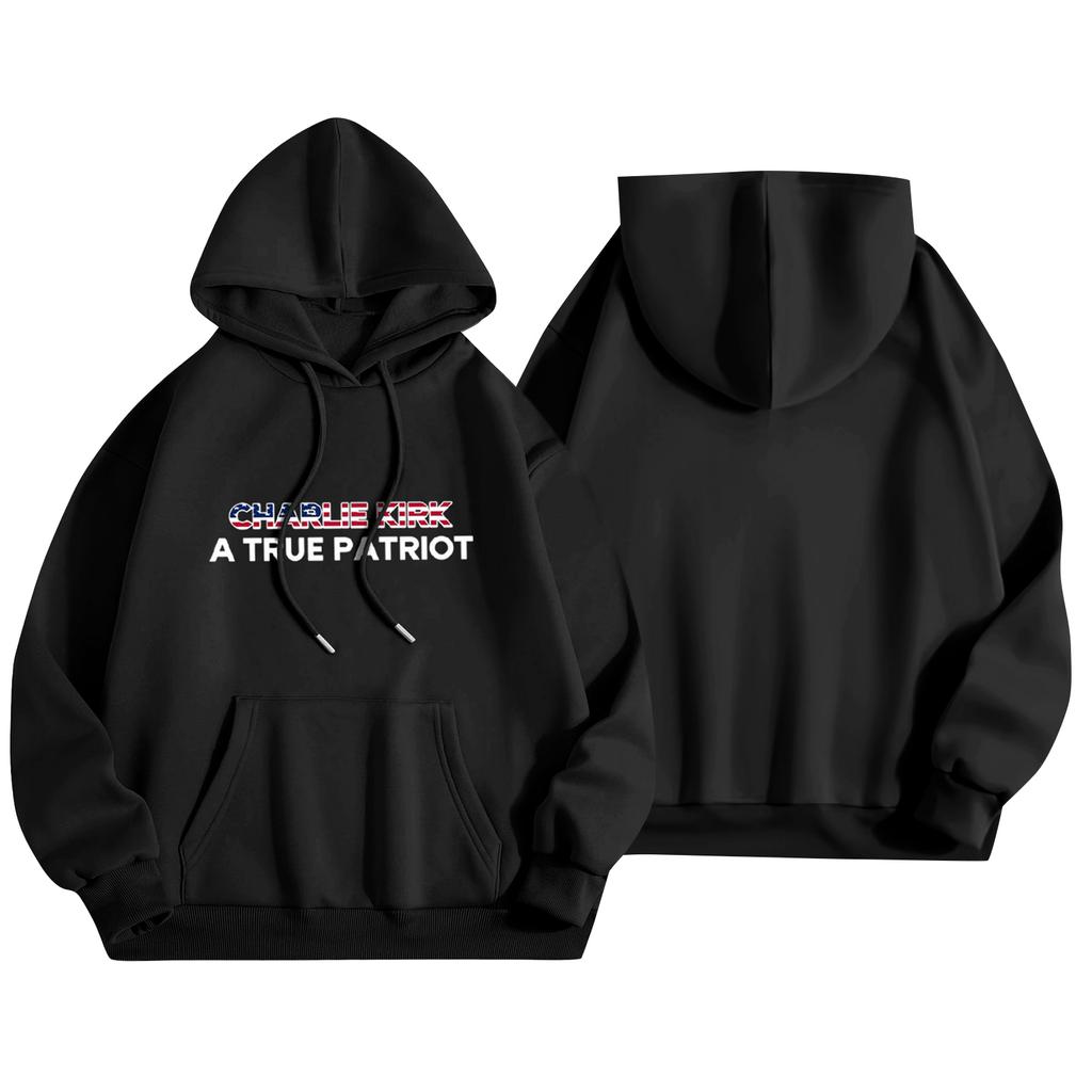 Unisex Fashion Lightweight Long Sleeve Pullover With Pockets Print Hoodie