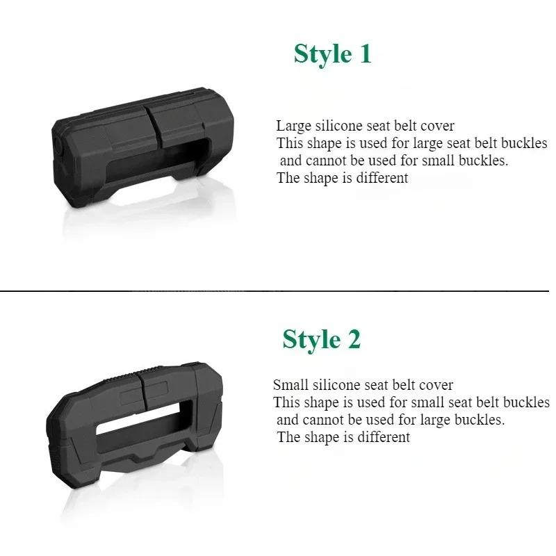 For Tesla Model 3/Y/3 Highland 2024 Seatbelt Buckle Protective Cover Silicone Collision Avoidance Red Black Car Safety Belt Clip qa2