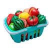 Kids' Pretend Play Kitchen Set: Cuttable Fruits, Vegetables & Pizza