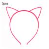 3 шт. Милые кошачьи ушки Женские Девичьи Обруч Повязка на голову Вечеринка Аксессуары для волос