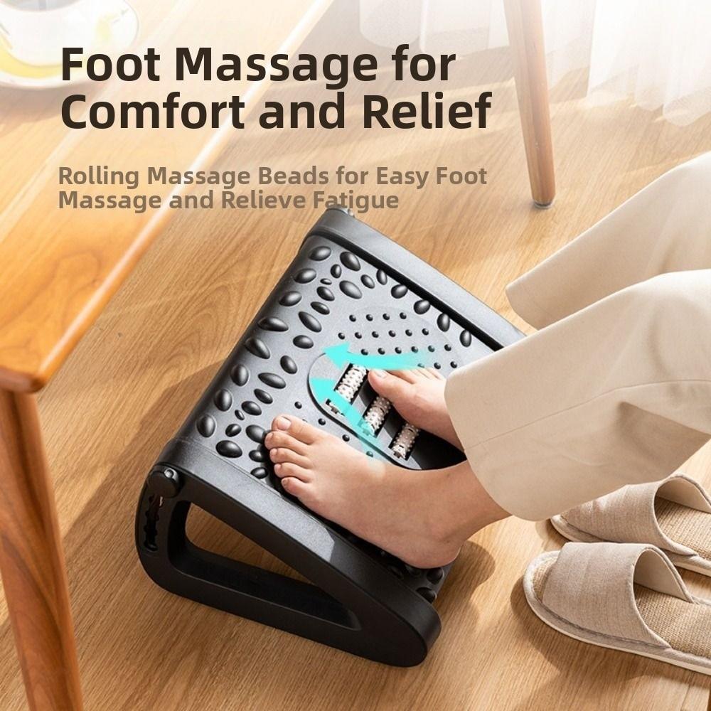 Non-slip Pad Foot Rest Under Desk Plastic Footstoo Ergonomic Footrest  for Under-desk Support