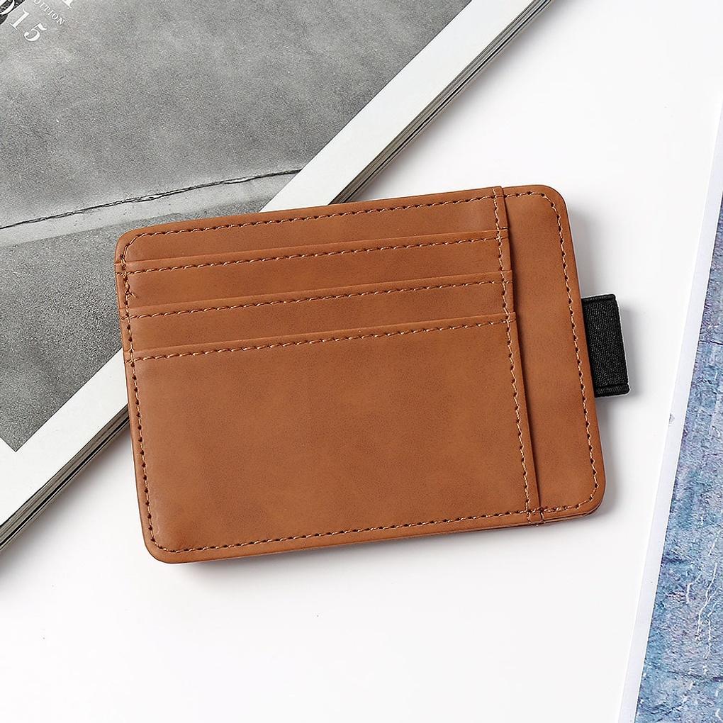 Базовый кошелек для карт из искусственной кожи (коричневый) Кошелек для транспортной карты