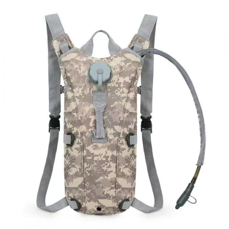 3L Hydration Bladder Backpack Hiking Cycling Travel Outdoor Tactical Use Lightweight Expandable Nylon Daypack