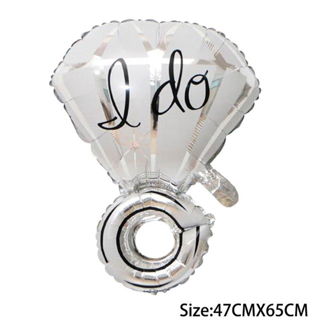 Diamond Ring Balloon Helium Foil Balloons Valentine 'S Day Party Wedding Decorations Birthday
