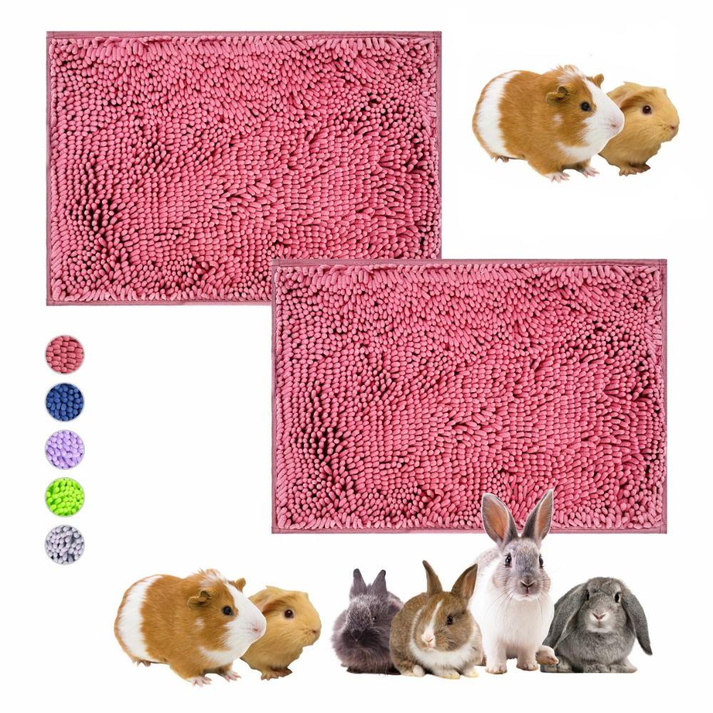 Washable Guinea Pig Cage Liner Non Slip Fleece Bedding Mat Soft Washable Pet Pad Guinea Pig