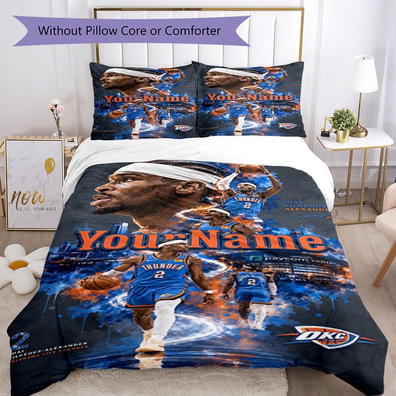 Curry Customize Your Name Bedding Set Breathable Duvet Cover With Pillowcases Decorative Bed Linen For Bedroom Home Decoration Birthday Gift