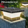 Solar Post Cap Light Outdoor Waterproof Solar Post Light Solar Powered Deck Fence Post Light for Garden Patio Porch Decoration