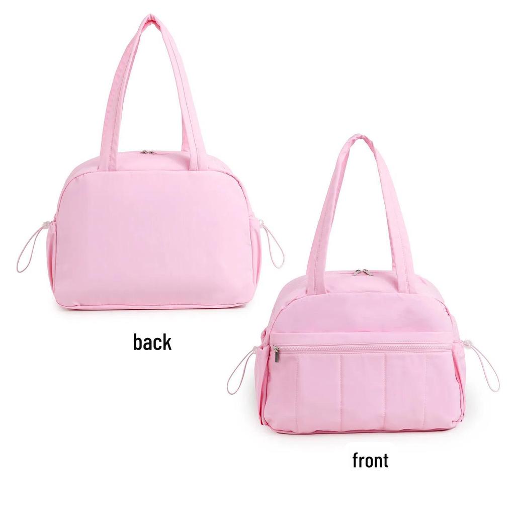 Women's Large-Capacity Waterproof Duffel Bag with Dry/Wet Compartment - Travel, Crossbody, and Handbag Storage