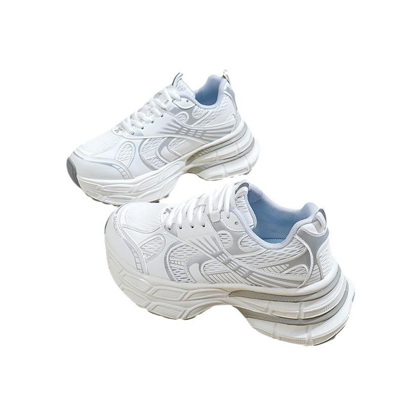 ins Korean version mesh low-top dad shoes girl 2025 autumn new breathable student sports heightened leisure A230