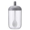 Round Seasoning Jar with Spoon Cover Spice Container Kitchen Storage Box Tool