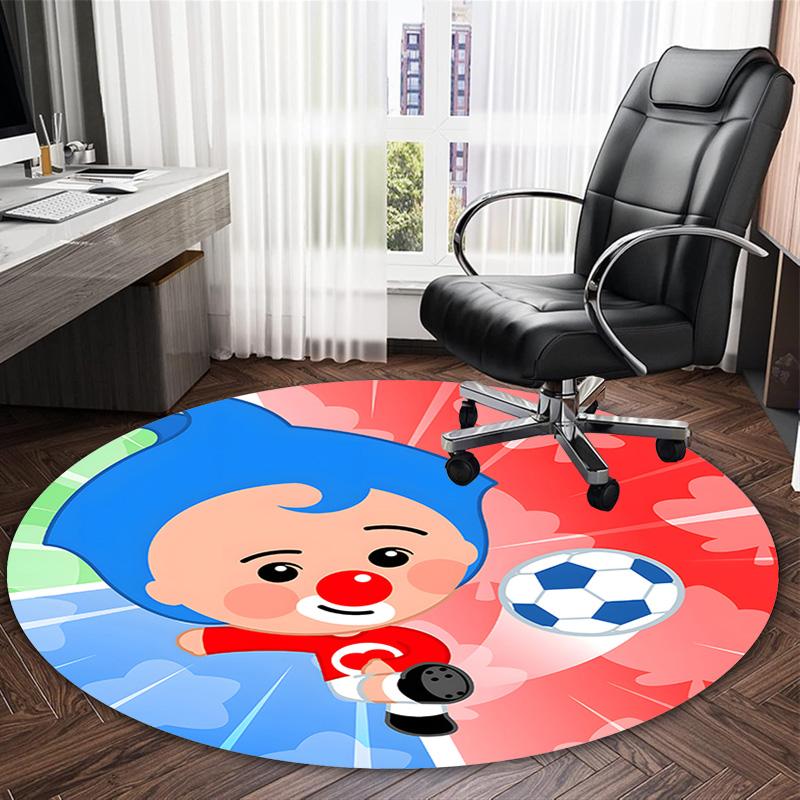 1pc Flim Flim Carpet, Round Rug, Comfortable, Suitable for Entryways, Living Rooms, Office, And Bedrooms, Christmas Decoration