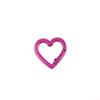 Heart-Shaped Colorful Spring Buckle Keychain DIY Jewelry Accessories