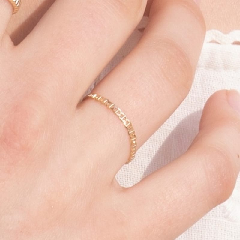 BEFORE MOONRISE [14K] Flexible Chain Ring GR6