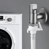 Кран для стиральной машины Угловой клапан Кран для швабры Серебристый Матовый черный Серый Выход холодной воды Цельная латунь Садовая раковина