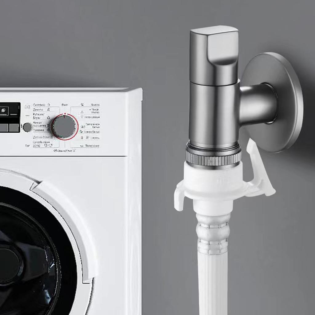 Кран для стиральной машины Угловой клапан Кран для швабры Серебристый Матовый черный Серый Выход холодной воды Цельная латунь Садовая раковина