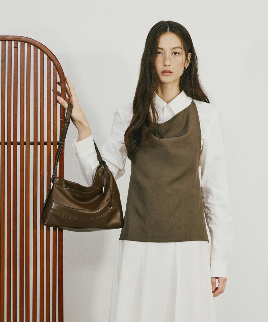 Zoeet Sorae Mini Shoulder Leather Bag (Espresso)