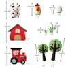 Farm Animal Cake Topper Farm Cow Cake Topper Cartoon Animal Cake Topper Farm Animal Themed Birthday Party Decorations