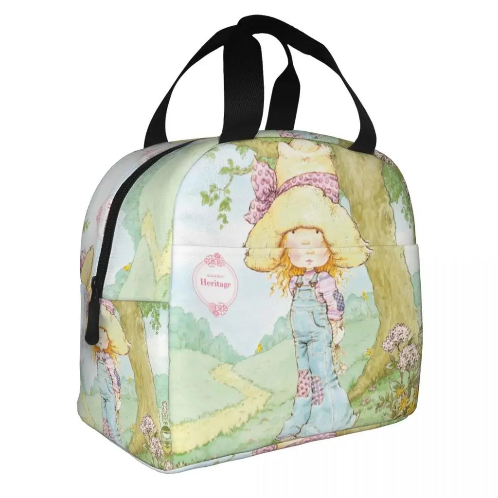 Милая Сара Кей Девушка Велосипедная Езда Ланч-боксы Аксессуары Мультфильм Деревенская Жизнь Термосумка Холодная Еда Пикник Дорожная Сумка Утепленная