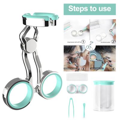 1 комплект приспособлений для контактных линз, инструмент для установки и удаления контактных линз, высокоэластичный силикон, контроль центральной оси, удобная ручка, контактные линзы