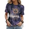Летняя женская футболка с графическим принтом, повседневная футболка с коротким рукавом, уличная мода, футболка с круглым вырезом, женская свободная одежда, пуловер