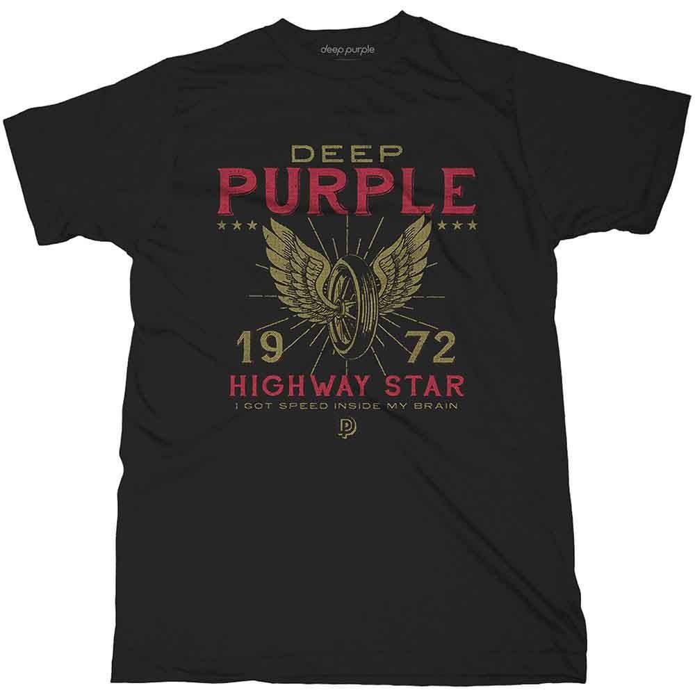 Black Deep Purple Highway Star Tshirt Unisexs