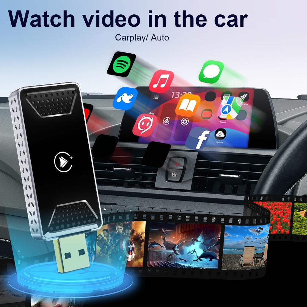 Беспроводной адаптер Carplay Android Auto, Android 12 Carplay AI Box, проводной беспроводной Carplay Dongle для проводных автомобилей CarPlay