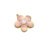 5pcs Stainless Steel 18K Gold Color Enamel Colorful Flower Charms Pendants for DIY Jewelry Necklace Making Bracelets Accessories