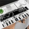 Music Notes Xl Gaming Mouse Pad Nonslip Rubber Base Stitched Edge Waterproof Desk Mat For Pc Laptop Gamer Office Computer Accessories C92912