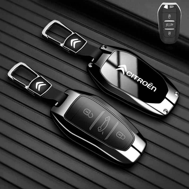 YKFEA1 Zinc Alloy High-end Car Key Cover For Citroen C1 C2 C3 C4 C5 C6 VTS Xsara C-Crosser Berlingo Jumpy Key Bag Keychain Accessories