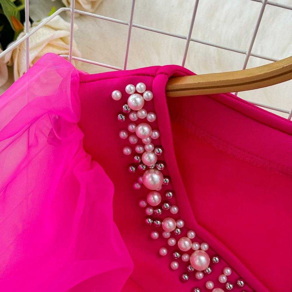 Элегантное женское платье, модное, с длинными рукавами, квадратным вырезом, запахнутой талией, оборками по краю, разрезом, запахнутым на бедрах, платье