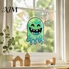 Reusable Static Adsorption Film Halloween Ghost Window Clings, Cartoon Glass Stickers Theme Shop Decor for Door Mirror, Spooky Party Decorations Cute