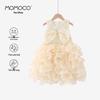 Девочковое Абрикосовое Платье-Принцесса из Марли MOMOCO