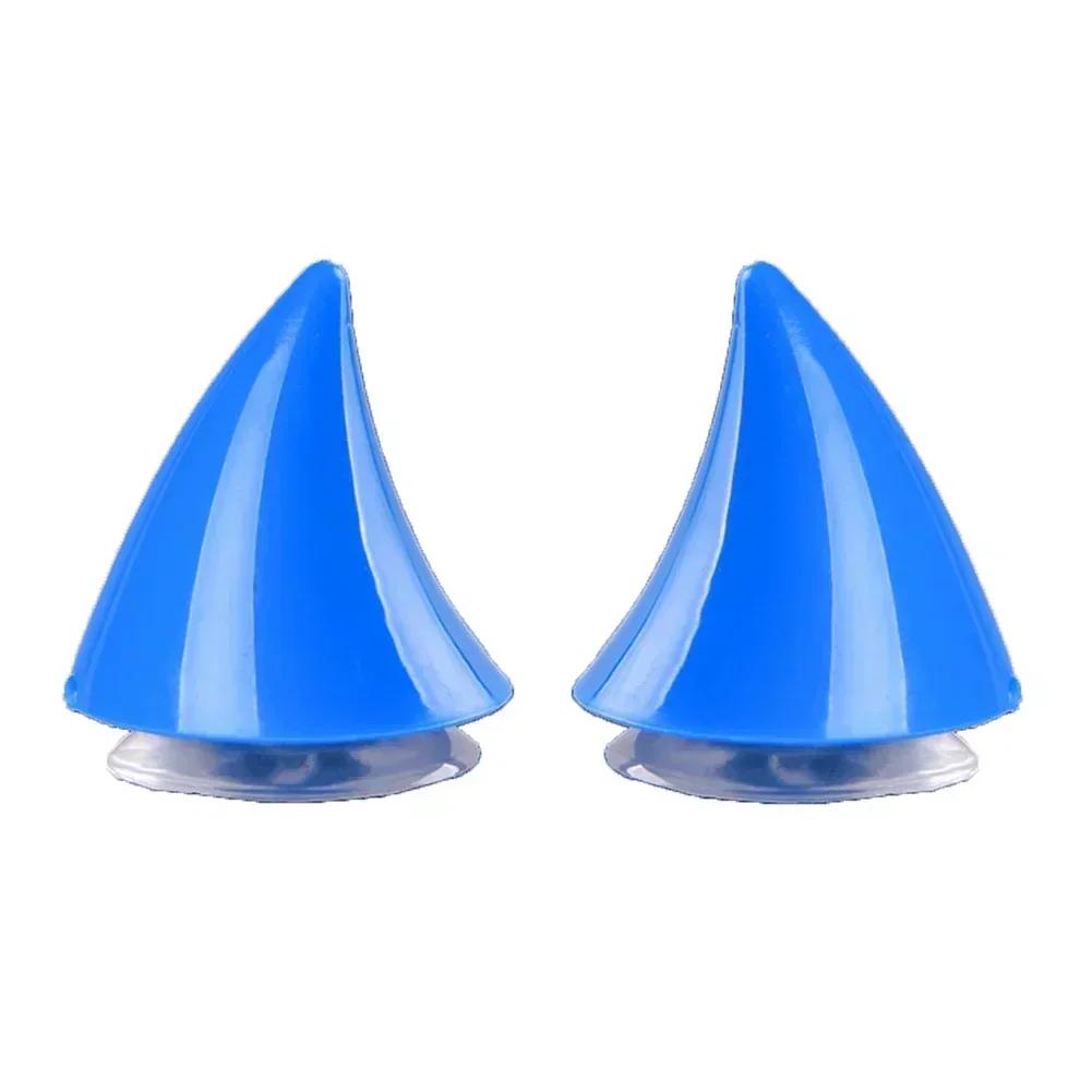 2Pcs  Motorbike Helmet Decoration Devil's Horns Style Motorcycle Helmet Accessories Stickers Cosplay Styling with Sucker