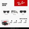 Ray-Ban Солнцезащитные очки Justin RB4165F 865/87 55 Asian Fit с поляризацией Матовый Резиновый Гавана Серые Линзы Импорт из Японии Оригинальные