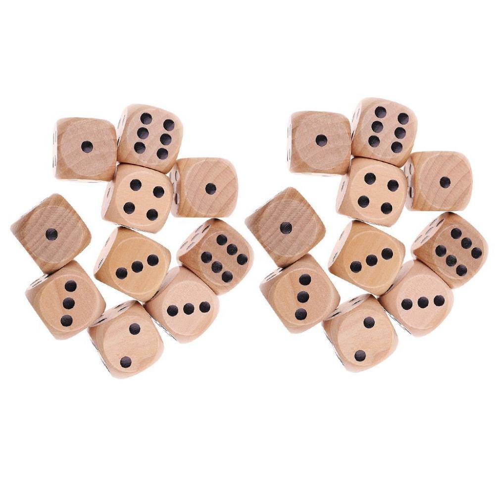 Game Playing Games Board Games Round Corner Square Point Dice Wooden Dice D6 Dice 6 Sided Dice