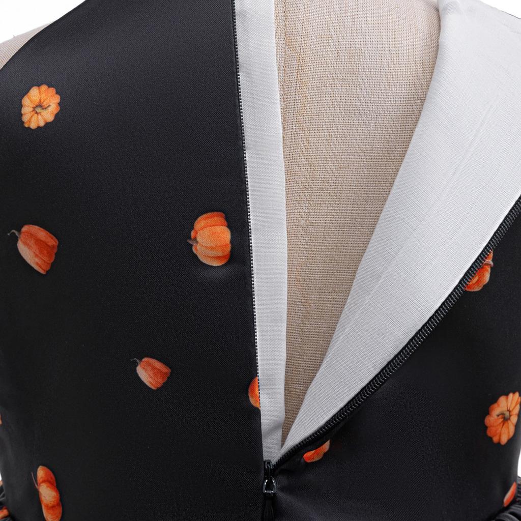 Halloween Baby Girls Dress Printed Dress Witch Role Play Cosplay Costume Masquerade Costume