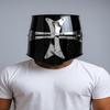 Templar Helmet , Crusader Knight , Black and Silver Finish ,Cosplay and Roleplay Halloween Costume, Great Gift